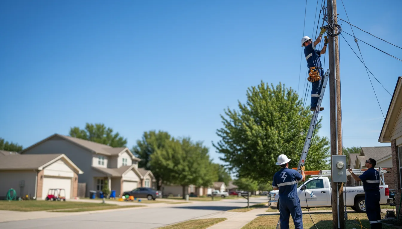 Residential electrician providing installation services in Winslow, IN